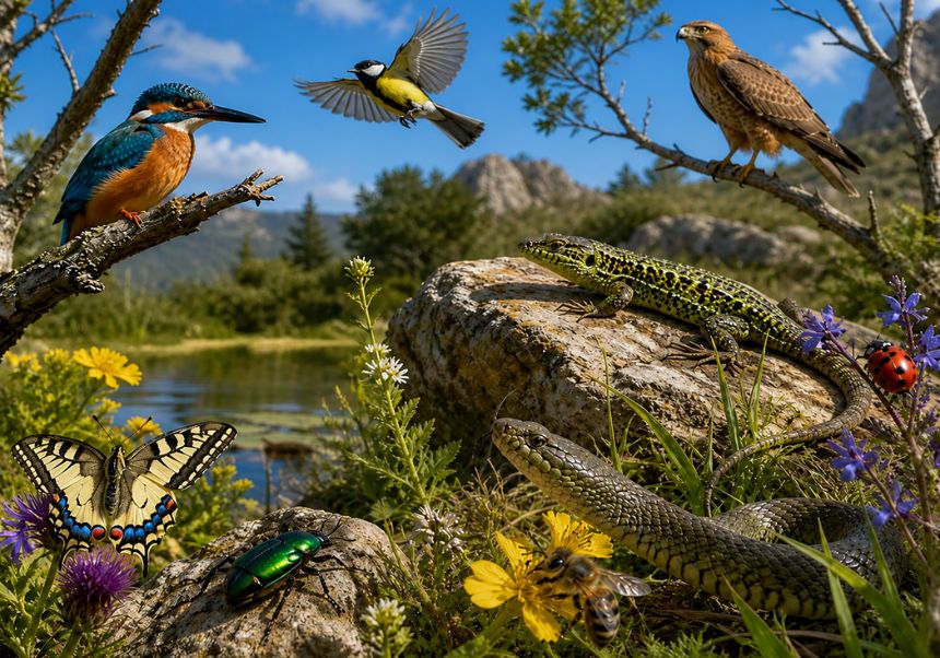 Imagen del evento:Fotografía generada por IA sobre la fauna de Aras de los Olmos